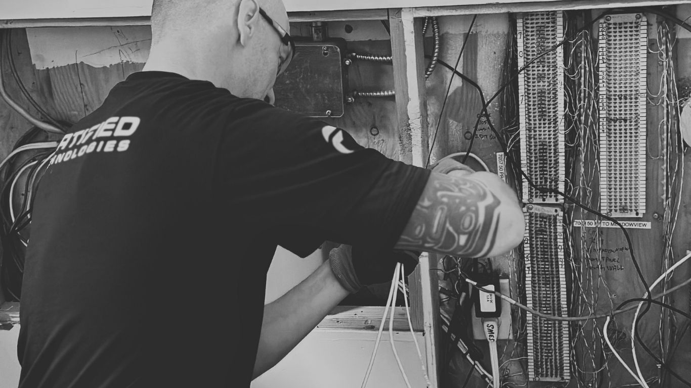 Professional cabling installation